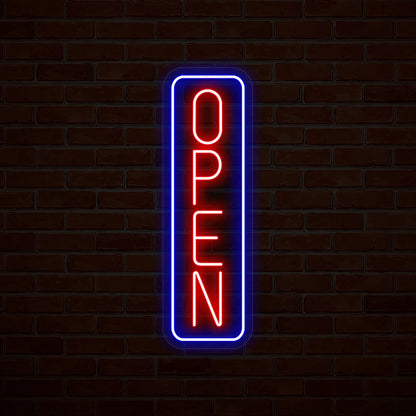 Vertical Open Multicolor Led Neon Sign | Shineneon