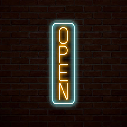 Vertical Open Multicolor Led Neon Sign | Shineneon