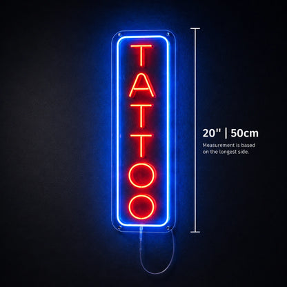 Vertical Tattoo Neon Sign LED Neon Sign size image