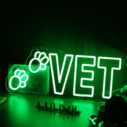 Vet Green Led Neon Sign - Shineneon