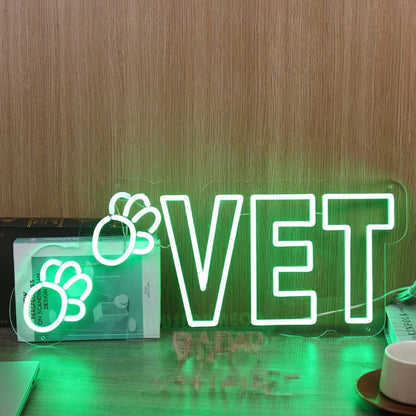 Vet Green Led Neon Sign - Shineneon