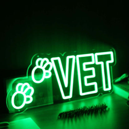 Vet Green Led Neon Sign - Shineneon