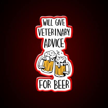 Veterinary Nurse Will Give Veterinary Advice For Beer Bar Decor Led Neon Sign Rgb Color - LED neon sign view 10