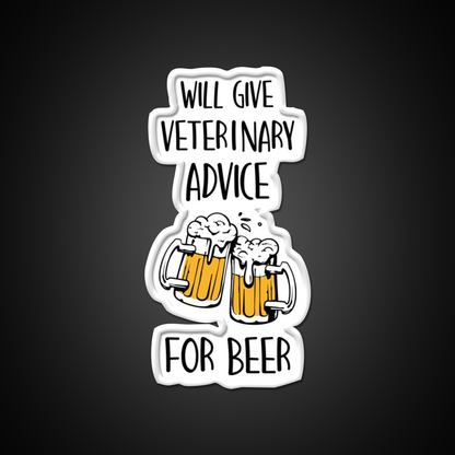 Veterinary Nurse Will Give Veterinary Advice For Beer Bar Decor Led Neon Sign Rgb Color - LED neon sign view 11