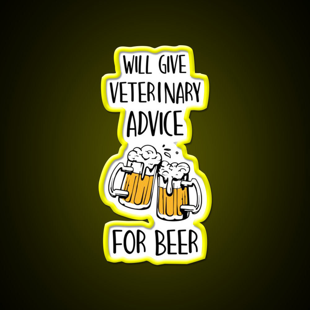 Veterinary Nurse Will Give Veterinary Advice For Beer Bar Decor Led Neon Sign Rgb Color - LED neon sign view 7