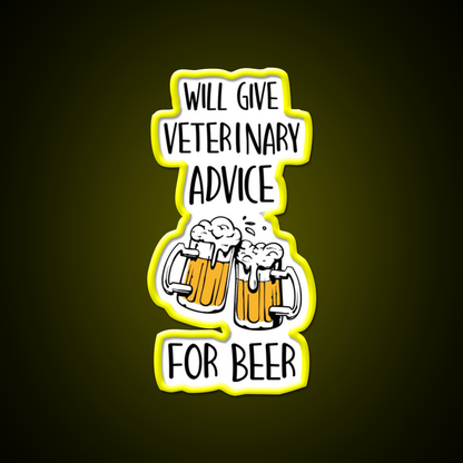 Veterinary Nurse Will Give Veterinary Advice For Beer Bar Decor Led Neon Sign Rgb Color - LED neon sign view 7