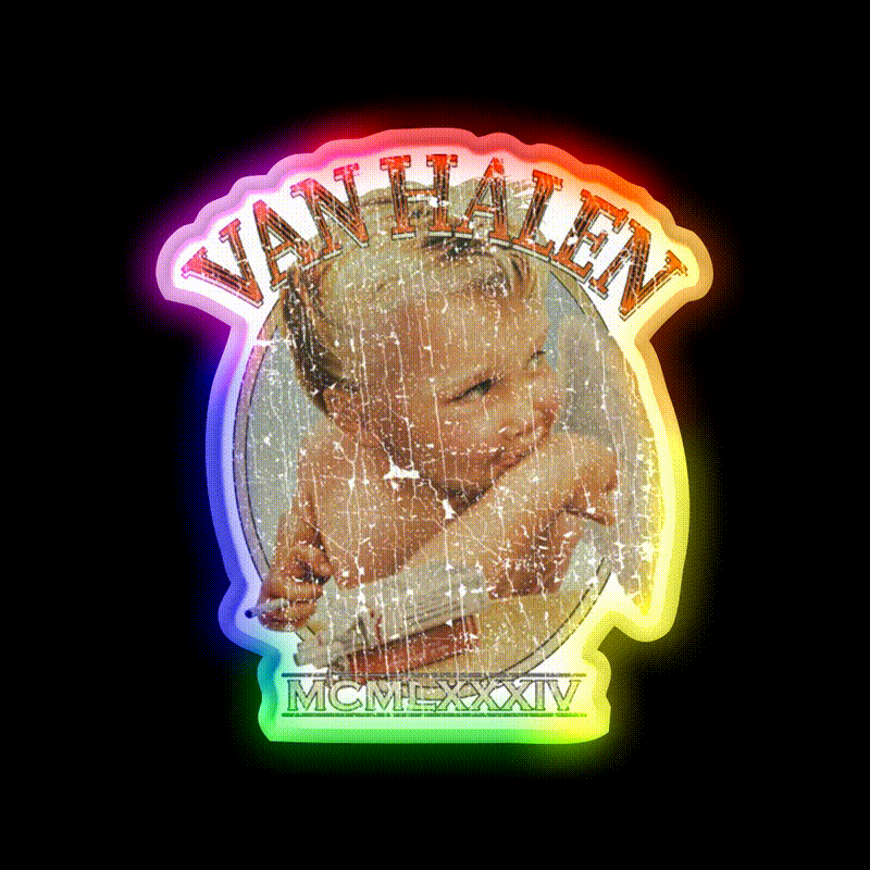 Vh Angel 1984 Hemp Inspired Green Leaf Led Neon Sign Rgb Color - LED neon sign close-up detail