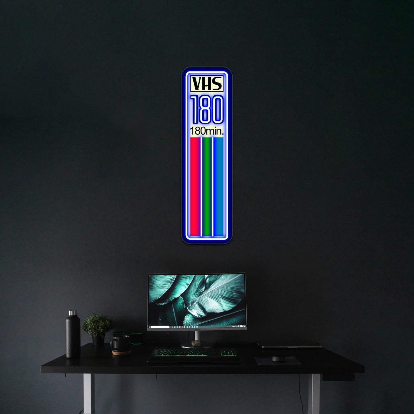 Vhs Tape Vertical Artwork Neon Signs Custom