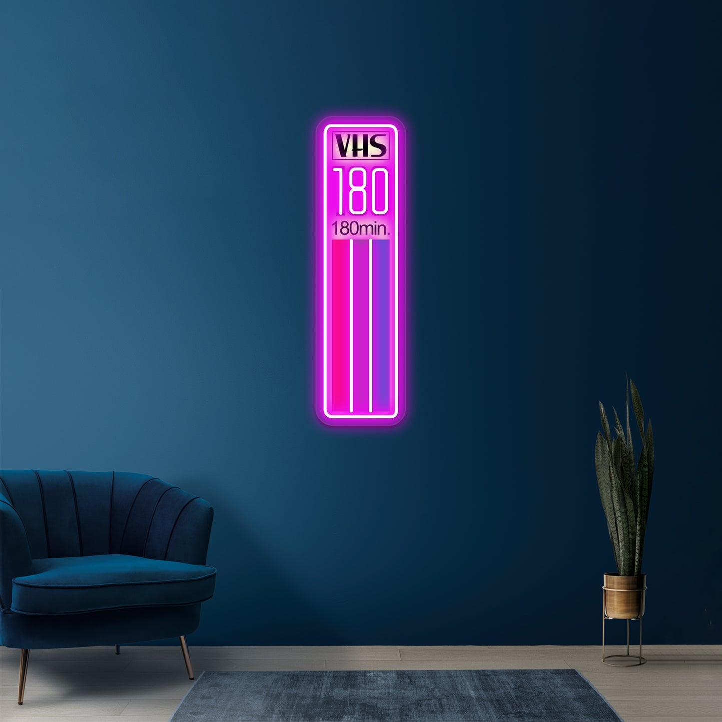 Vhs Tape Vertical Artwork Neon Signs Custom