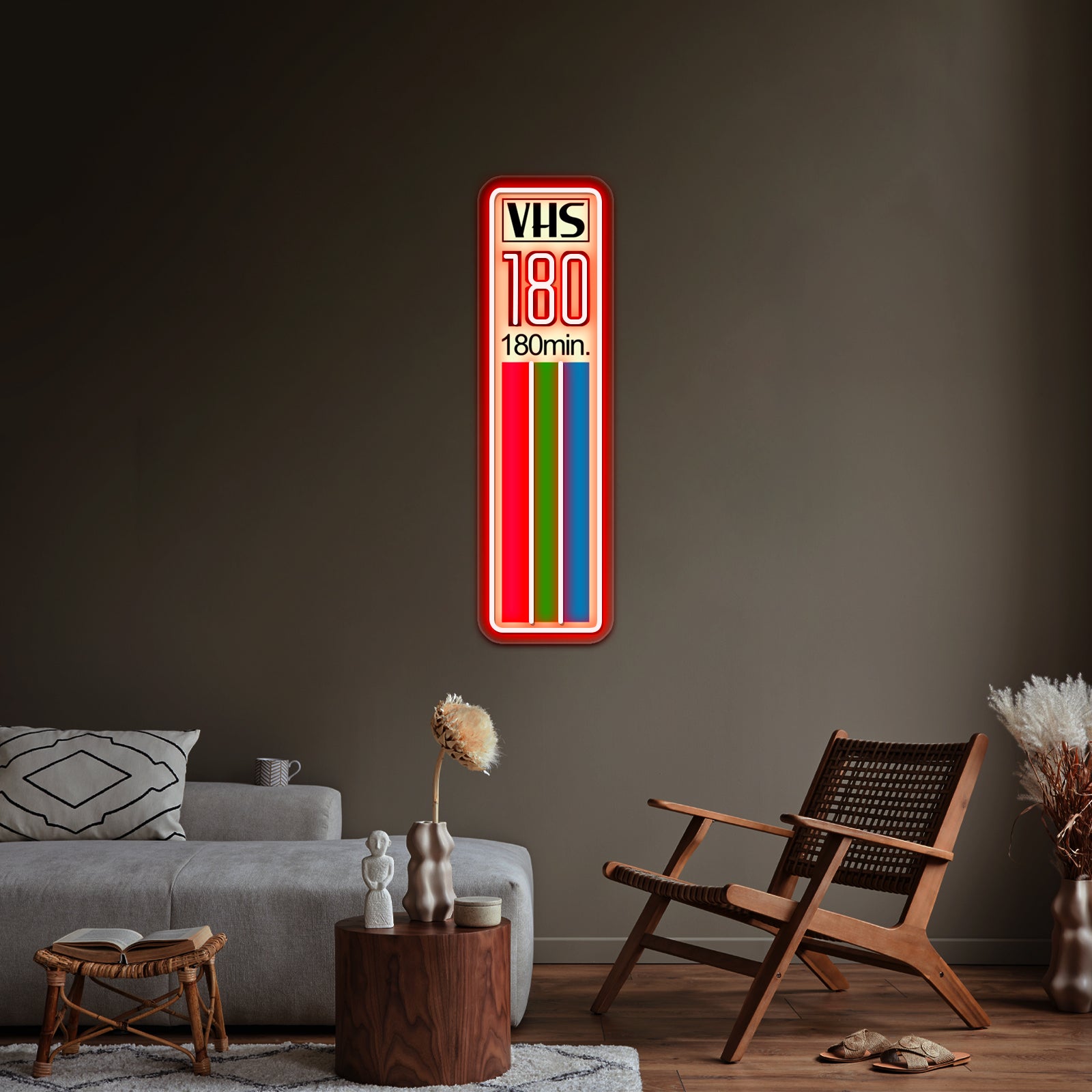 Vhs Tape Vertical Artwork Neon Signs Custom | Shineneon