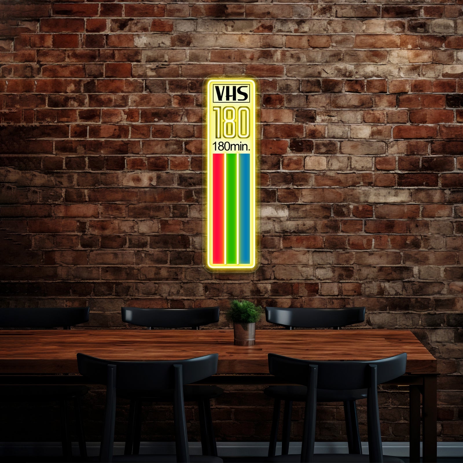 Vhs Tape Vertical Artwork Neon Signs Custom | Shineneon