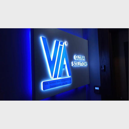 Via 3D Frontlit Channel Letters Led Light Sign - Shineneon