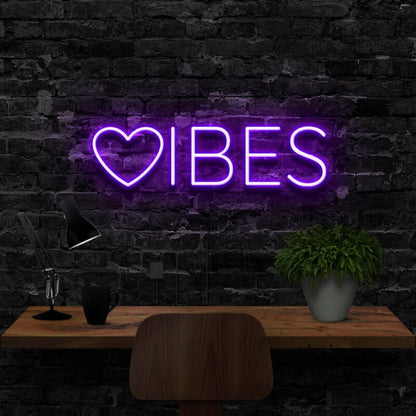 Vibes Led Neon Sign For Positive Spaces - Shineneon