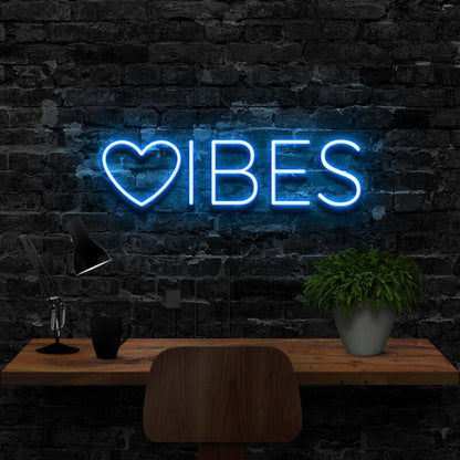 Vibes Led Neon Sign For Positive Spaces - Shineneon