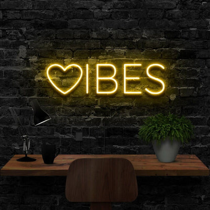 Vibes Led Neon Sign For Positive Spaces - Shineneon
