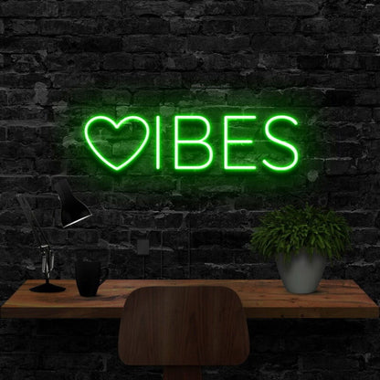 Vibes Led Neon Sign For Positive Spaces - Shineneon