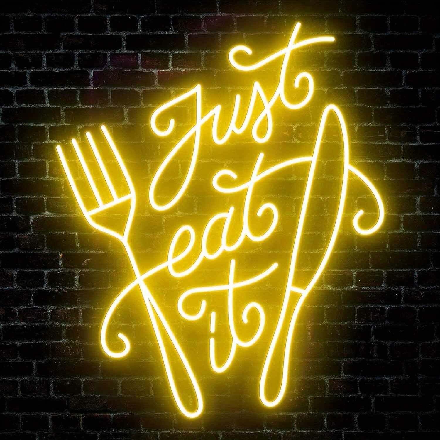 Vibrant Just Eat It Restaurant Led Neon Sign | Shineneon