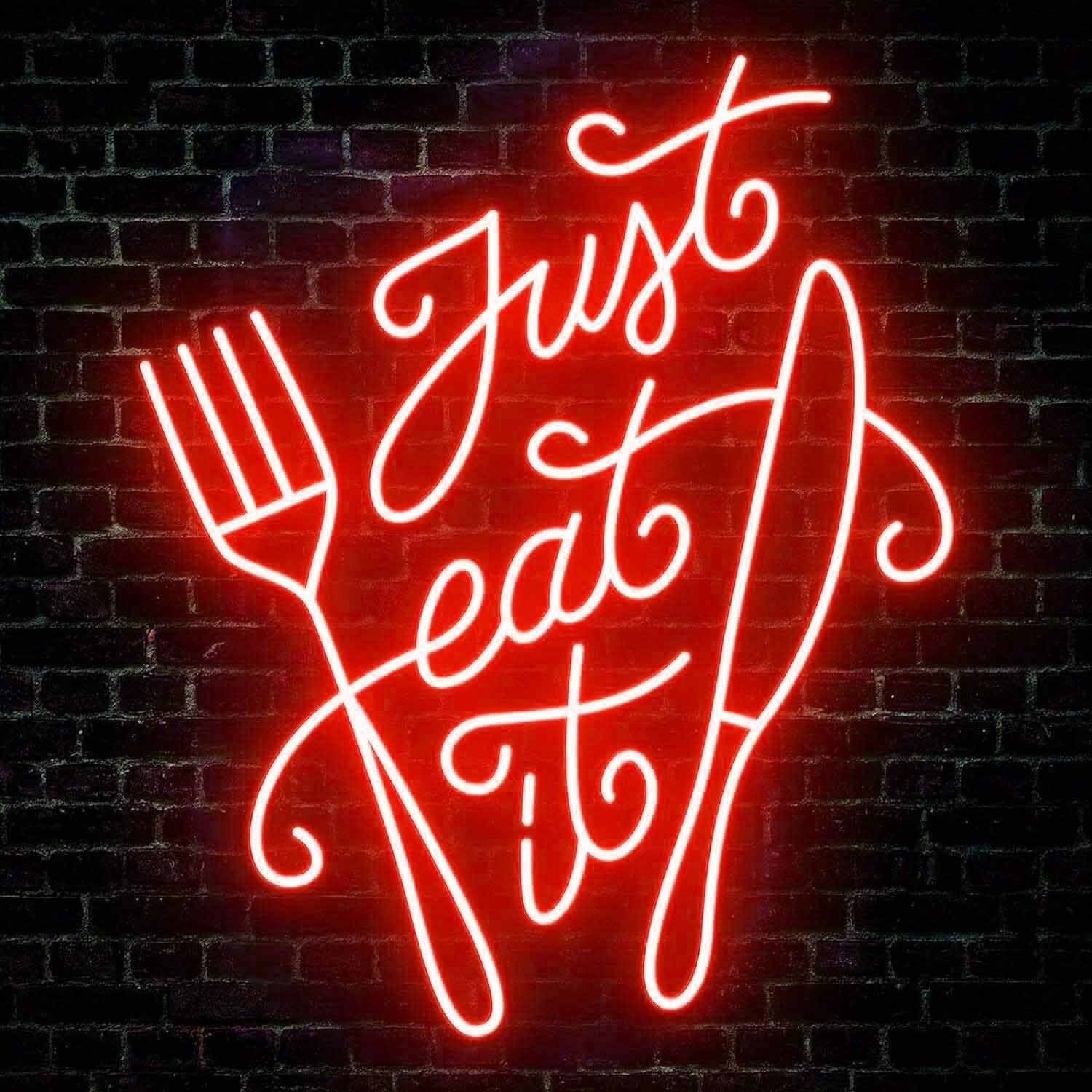 Vibrant Just Eat It Restaurant Led Neon Sign | Shineneon