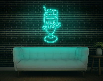 Vibrant Milk Shakes Led Neon Sign For Cafe And Home Decor | Shineneon