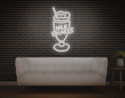 Vibrant Milk Shakes Led Neon Sign For Cafe And Home Decor | Shineneon