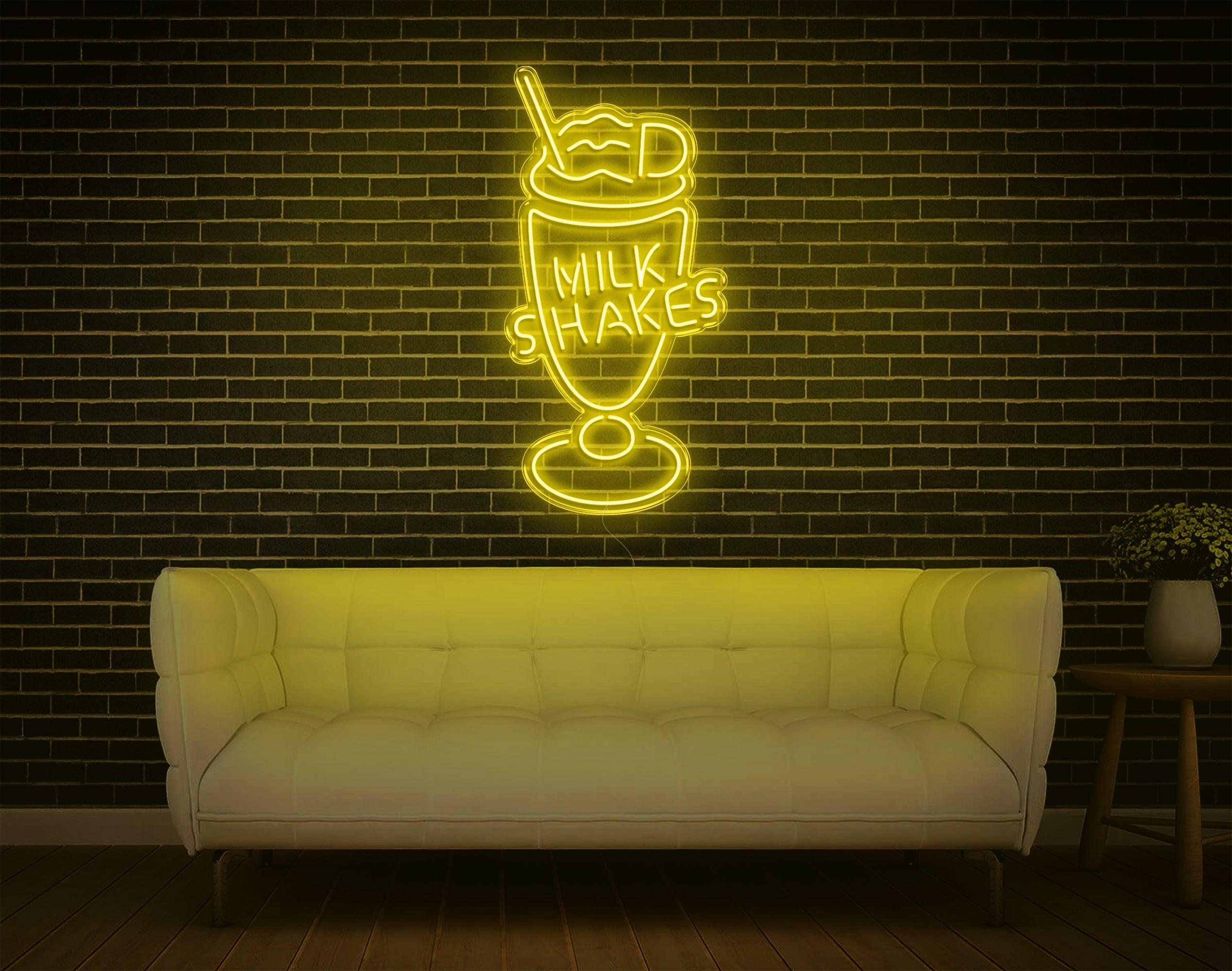 Vibrant Milk Shakes Led Neon Sign For Cafe And Home Decor | Shineneon