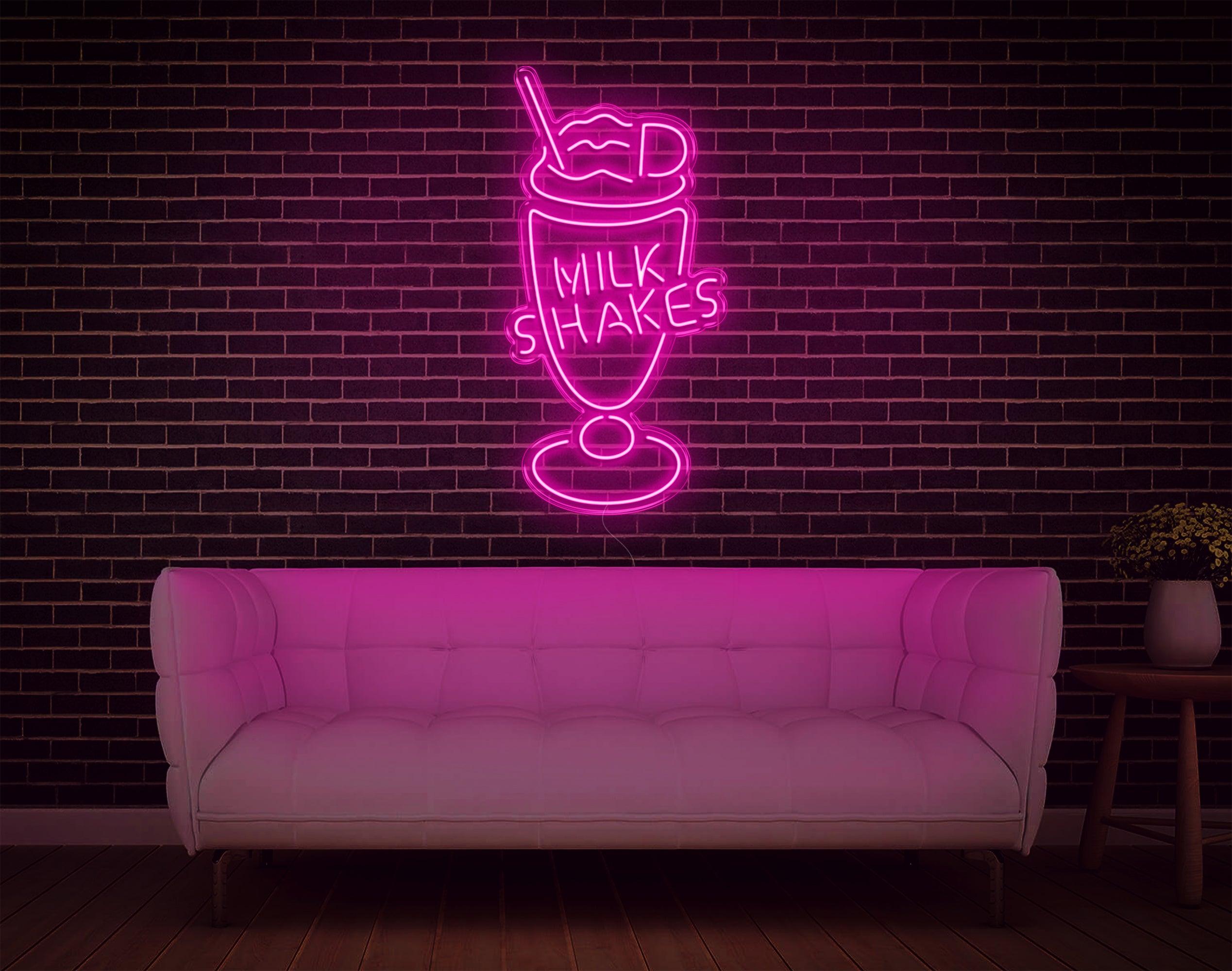 Vibrant Milk Shakes Led Neon Sign For Cafe And Home Decor | Shineneon