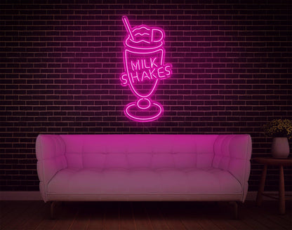 Vibrant Milk Shakes Led Neon Sign For Cafe And Home Decor | Shineneon