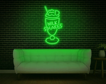 Vibrant Milk Shakes Led Neon Sign For Cafe And Home Decor | Shineneon