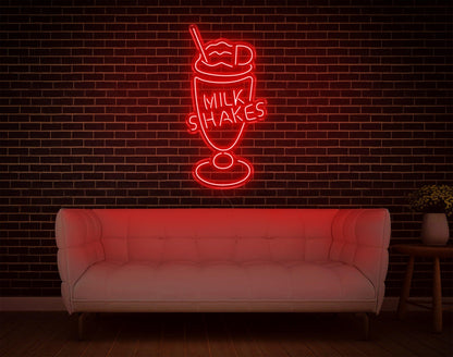 Vibrant Milk Shakes Led Neon Sign For Cafe And Home Decor | Shineneon