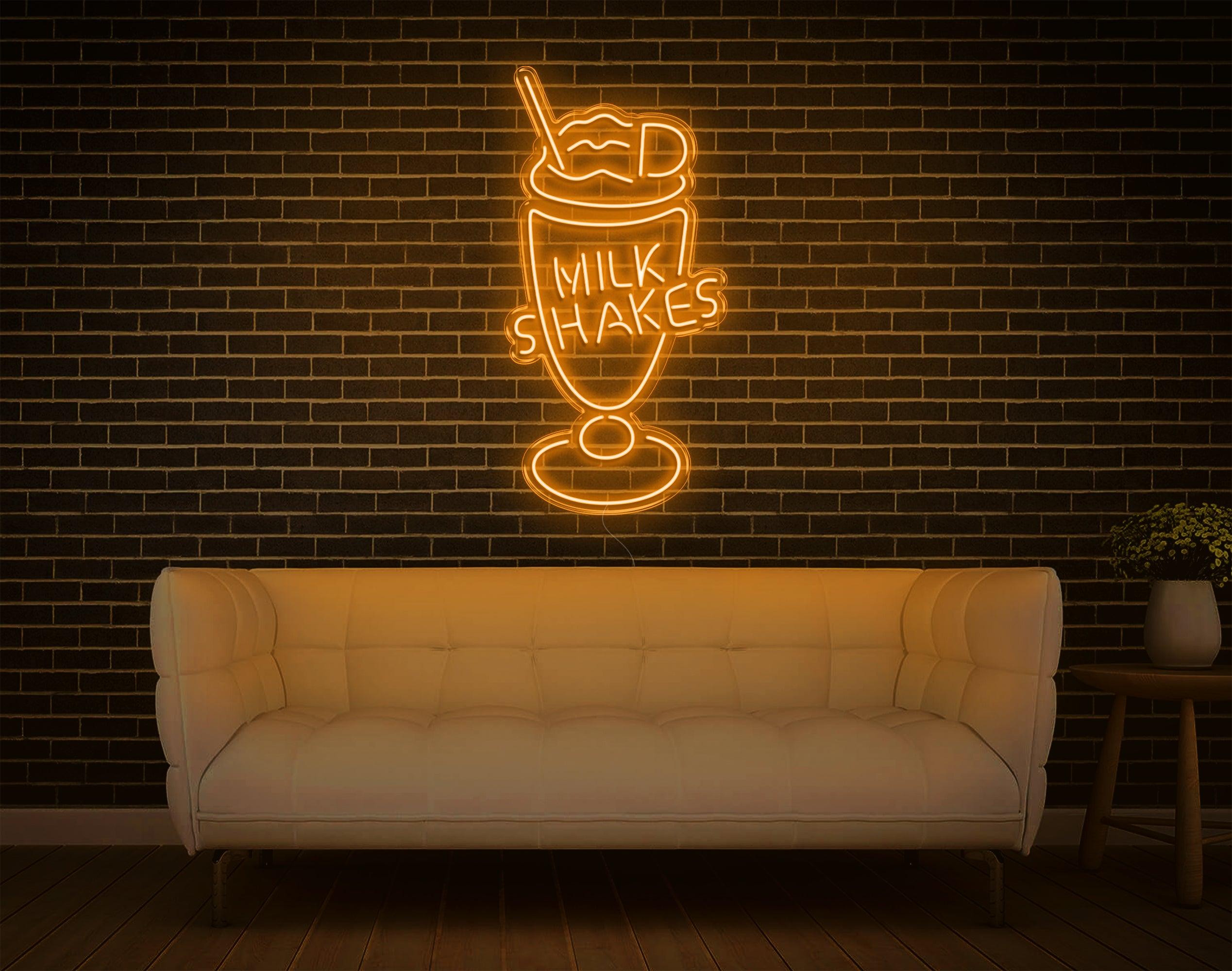 Vibrant Milk Shakes Led Neon Sign For Cafe And Home Decor | Shineneon