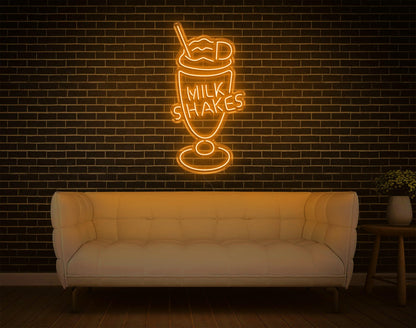 Vibrant Milk Shakes Led Neon Sign For Cafe And Home Decor | Shineneon