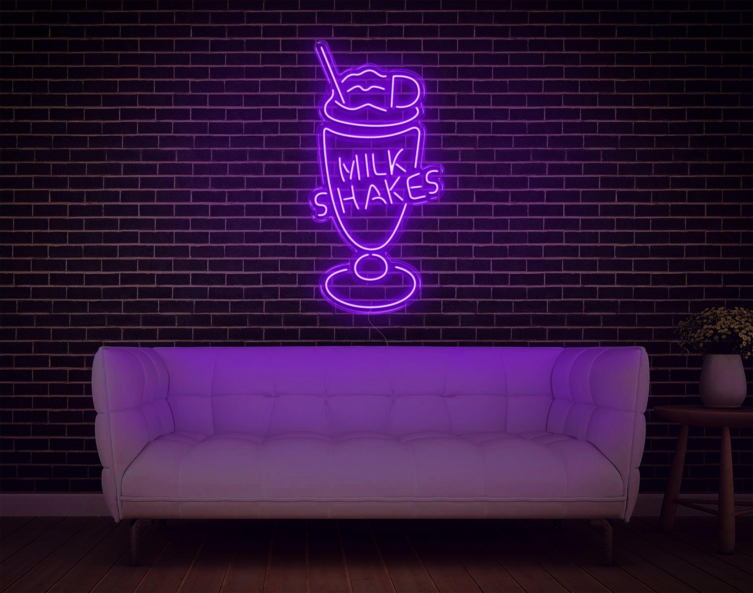 Vibrant Milk Shakes Led Neon Sign For Cafe And Home Decor | Shineneon