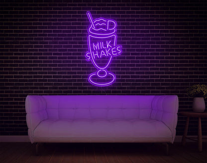 Vibrant Milk Shakes Led Neon Sign For Cafe And Home Decor | Shineneon