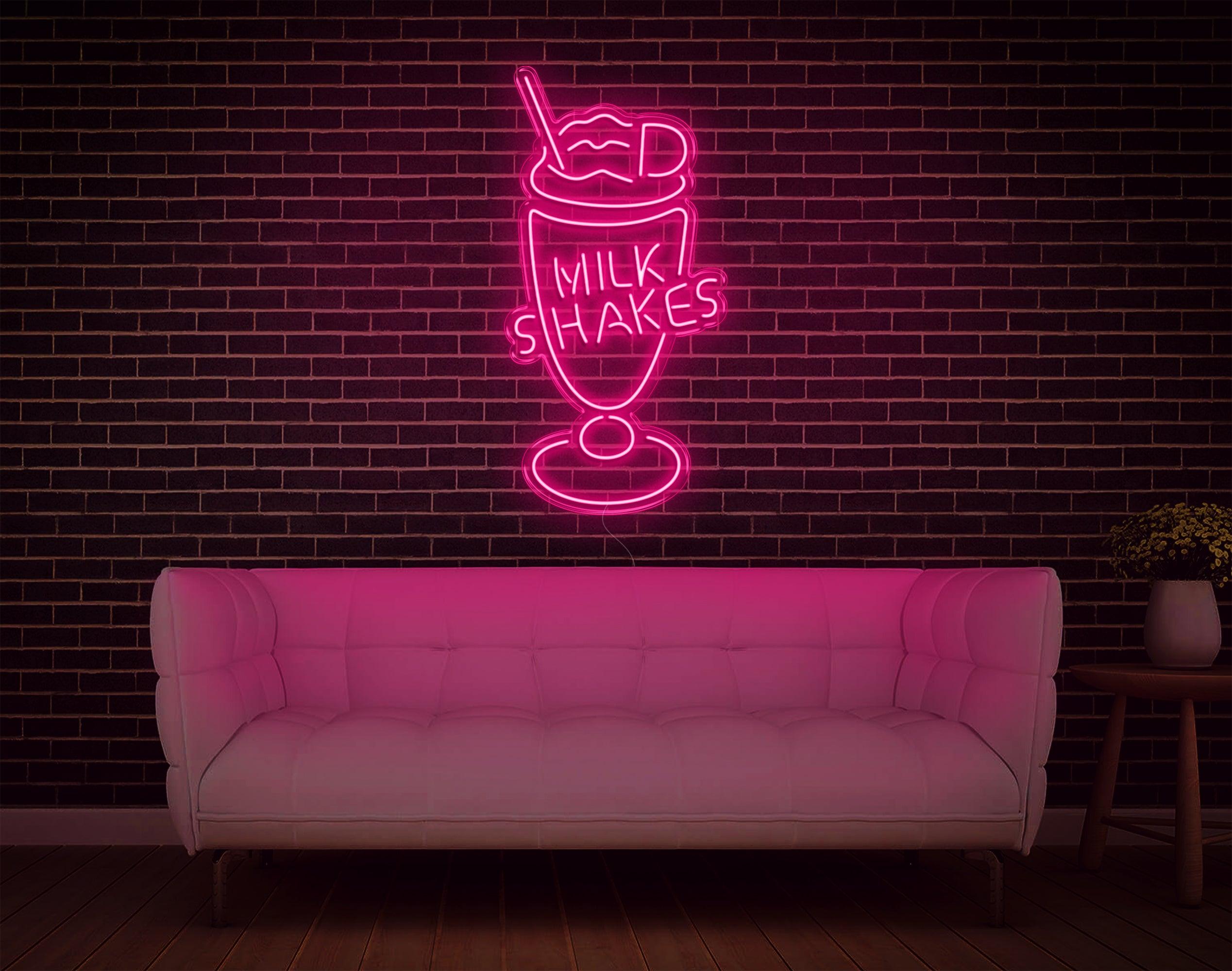 Vibrant Milk Shakes Led Neon Sign For Cafe And Home Decor | Shineneon