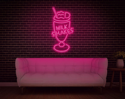 Vibrant Milk Shakes Led Neon Sign For Cafe And Home Decor | Shineneon