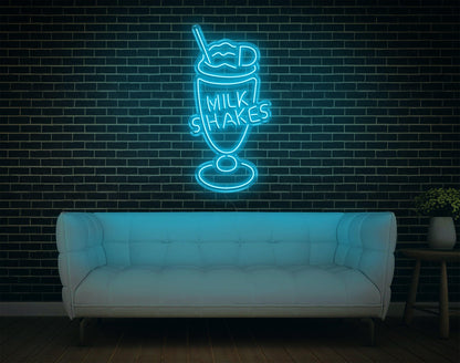 Vibrant Milk Shakes Led Neon Sign For Cafe And Home Decor | Shineneon