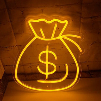Vibrant Money Bag Led Neon Sign | Shineneon
