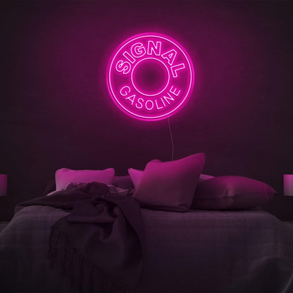 Vibrant Purple Circular Led Neon Sign For Bedroom Wall Decor | Shineneon