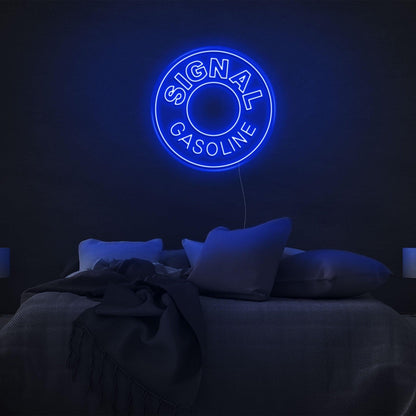 Vibrant Purple Circular Led Neon Sign For Bedroom Wall Decor | Shineneon