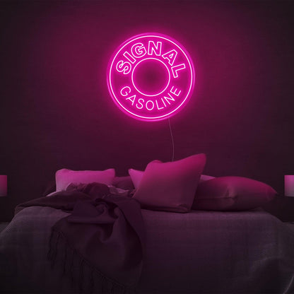 Vibrant Purple Circular Led Neon Sign For Bedroom Wall Decor | Shineneon