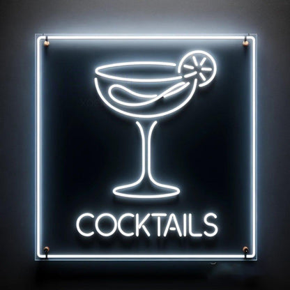 Vibrant Purple Cocktail Led Neon Sign For Modern Bar Decor | Shineneon