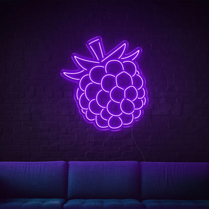 Vibrant Purple Raspberry Led Neon Sign For Home Cafe Wall Art | Shineneon