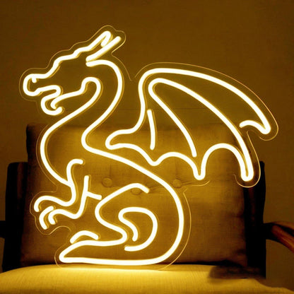 Vibrant Purple Western Dragon Led Neon Sign For Home Bar Themed Party Decor | Shineneon