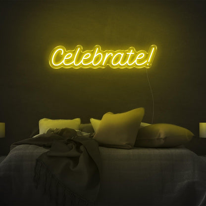 Vibrant Teal Celebration Led Neon Sign For Bedroom Decor And Party Ambiance | Shineneon