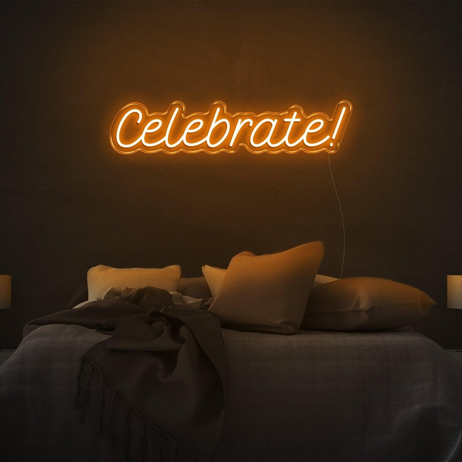 Vibrant Teal Celebration Led Neon Sign For Bedroom Decor And Party Ambiance | Shineneon
