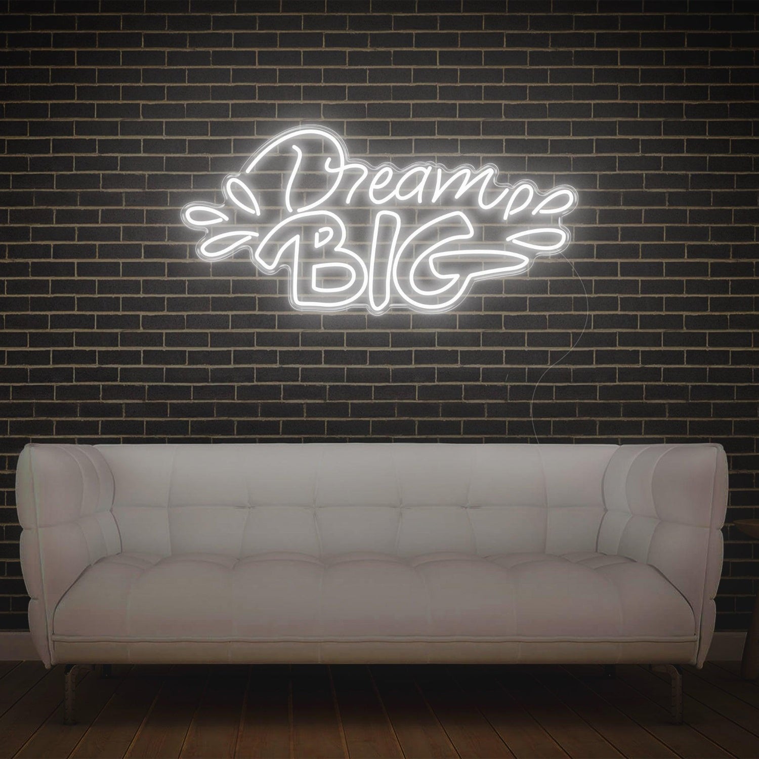 Vibrant Yellow Dream Big Led Neon Sign For Cozy Home Studio Decor | Shineneon
