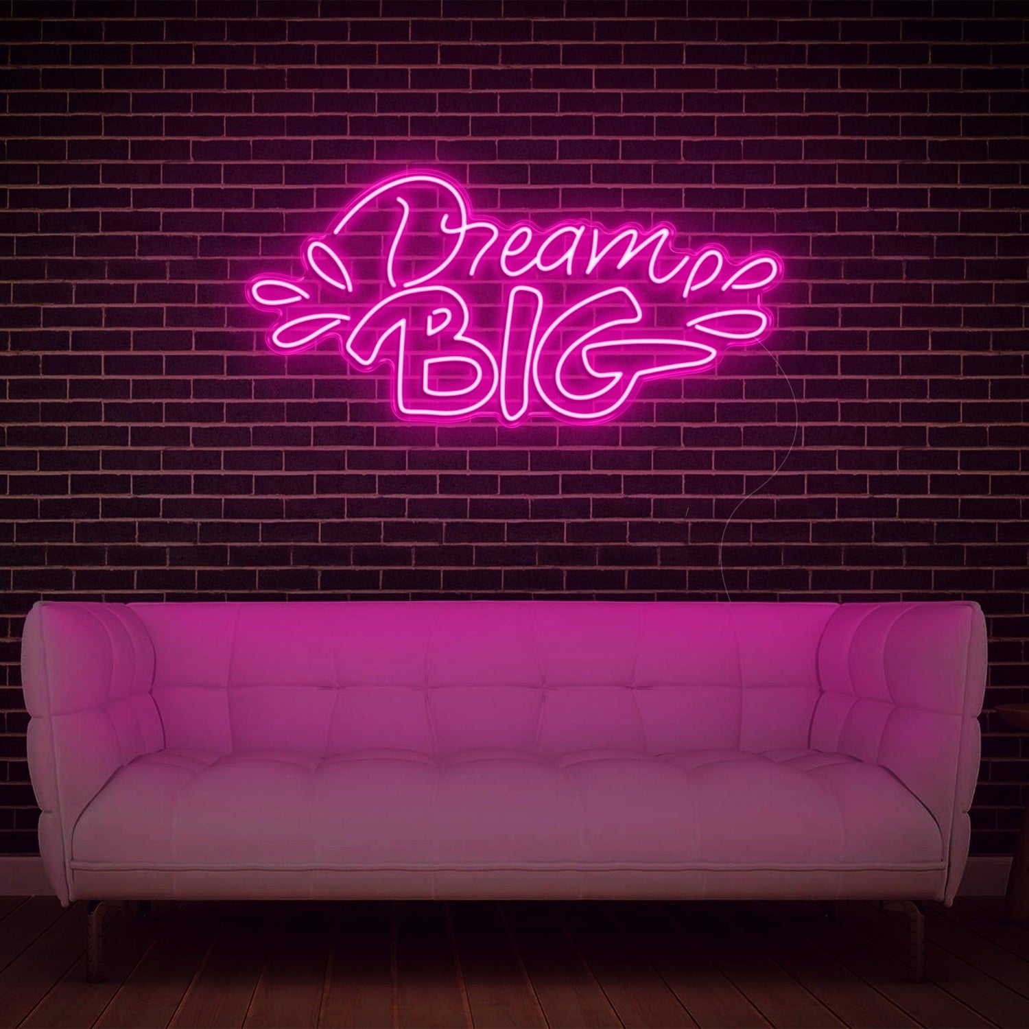 Vibrant Yellow Dream Big Led Neon Sign For Cozy Home Studio Decor | Shineneon