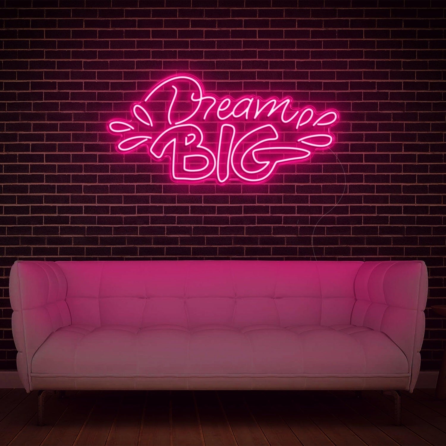Vibrant Yellow Dream Big Led Neon Sign For Cozy Home Studio Decor | Shineneon