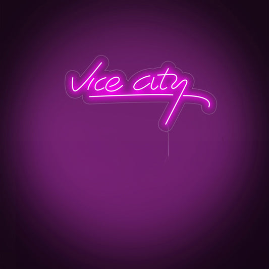 Vice City Game Room Decor Led Neon Sign For Game Room