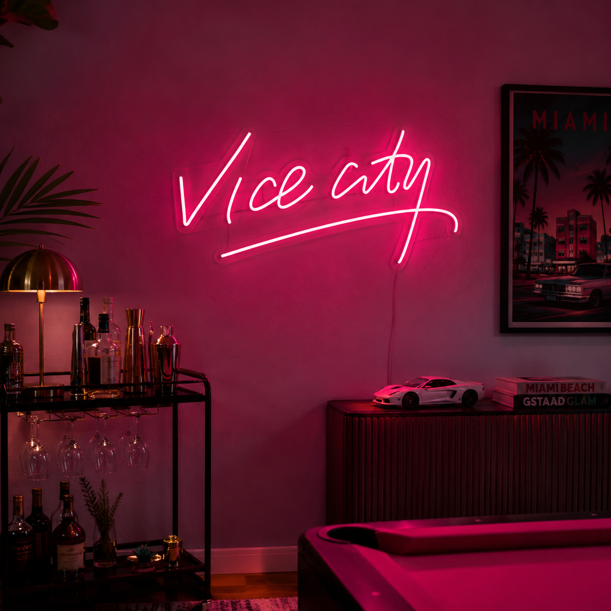 Vice City LED Neon Sign - 02 High-Converting Product Image